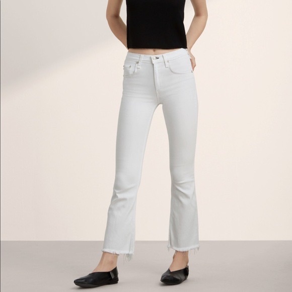 Rag & Bone JEAN crop flare bright white 30 - Picture 5 of 6